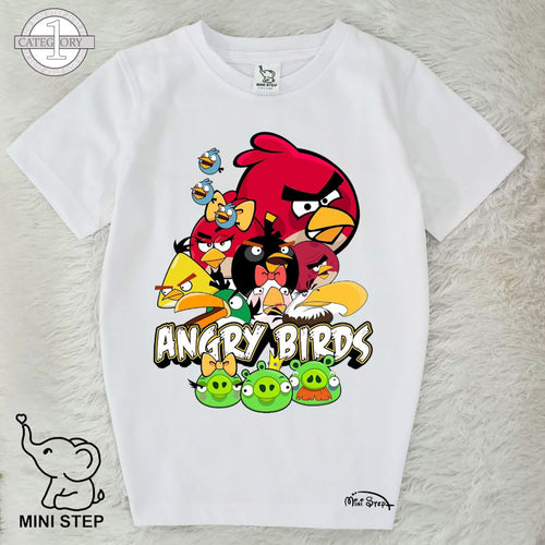 Angry Birds printed kids’ T-shirts