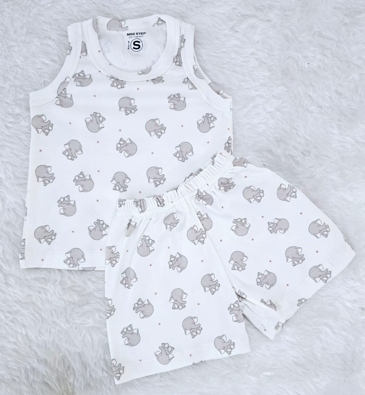 Skinny & Shorts Set –Tiny Elephant