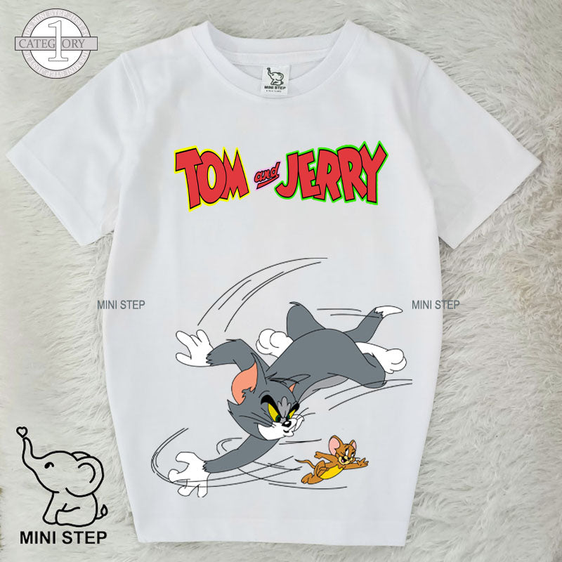 Tom & Jerry printed kids’ T-shirts