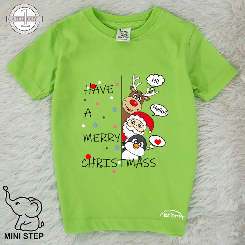 SANTA SET CHRISTMAS Printed Kids’ T-Shirts