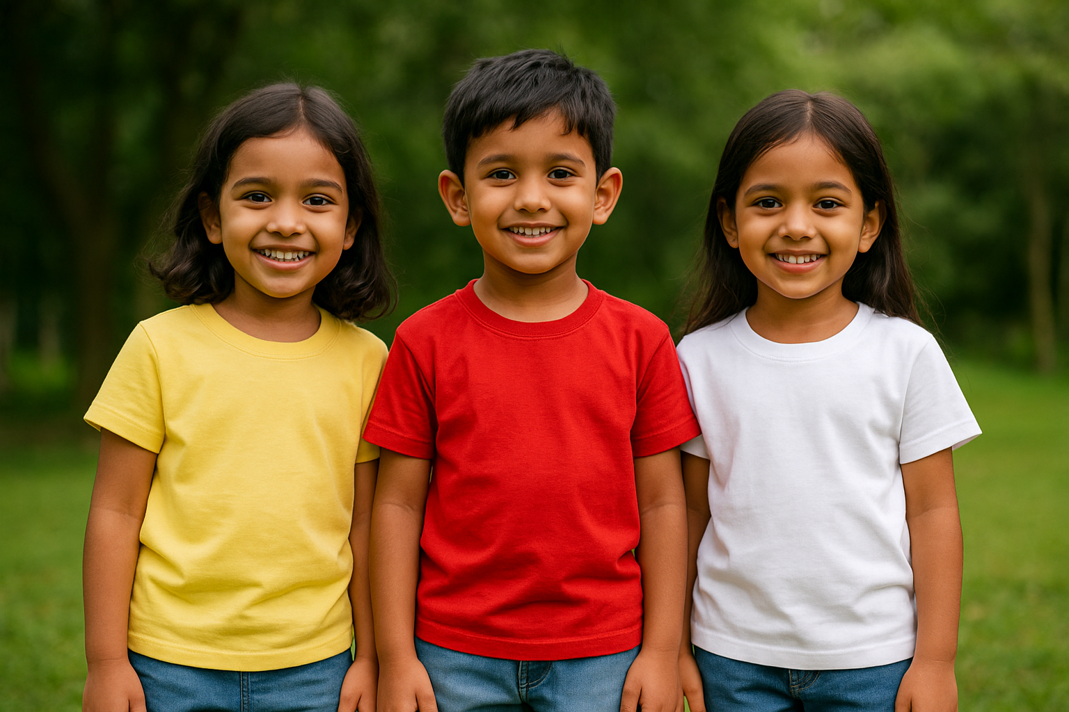 PLAIN UNISEX T KIDS SHIRTS