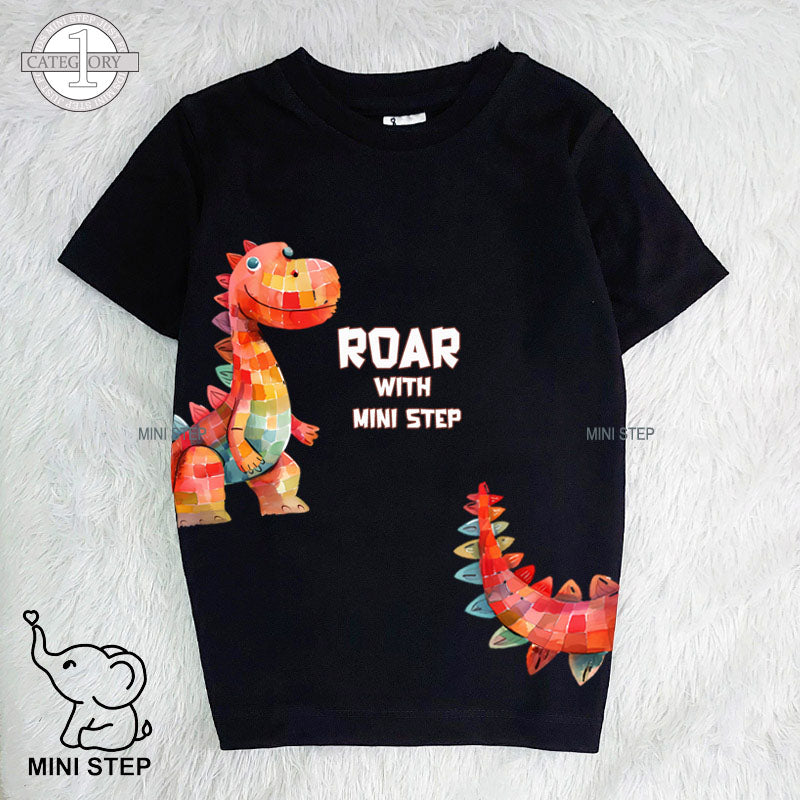 Dinosaur printed kids’ T-shirts