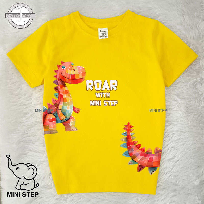 Dinosaur printed kids’ T-shirts