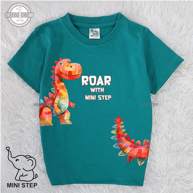 Dinosaur printed kids’ T-shirts