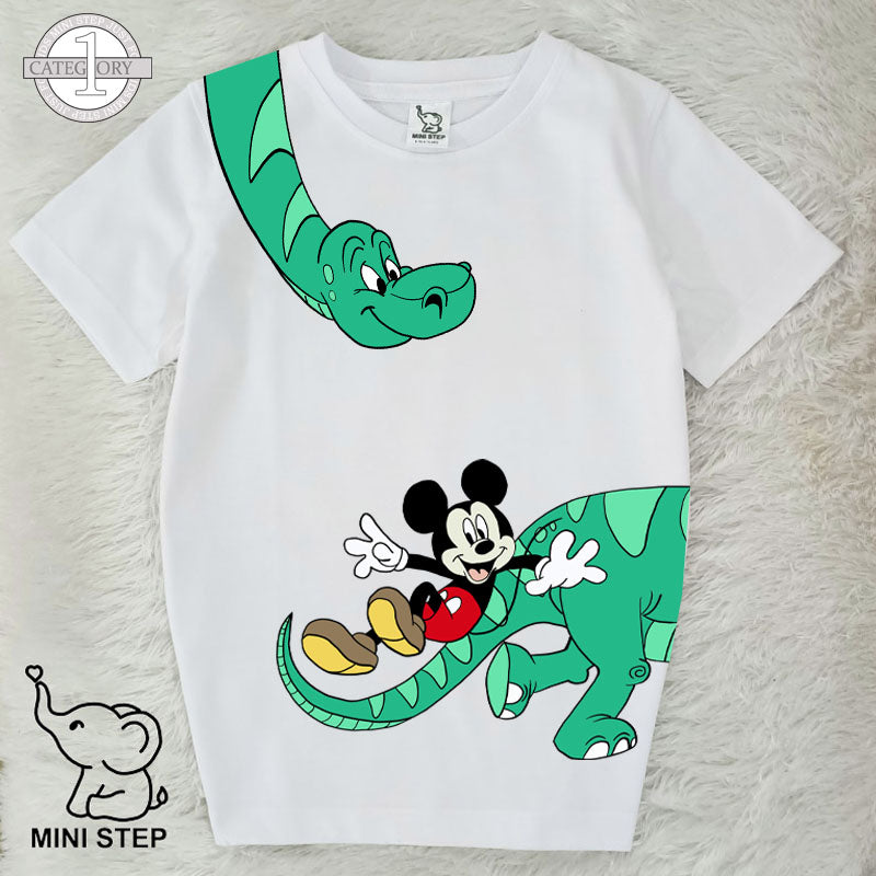 Mickey and dino Printed Kids’ T-Shirts