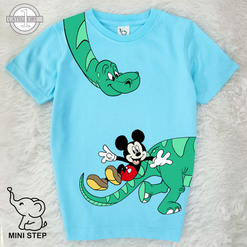 Mickey and dino Printed Kids’ T-Shirts