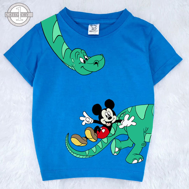 Mickey and dino Printed Kids’ T-Shirts