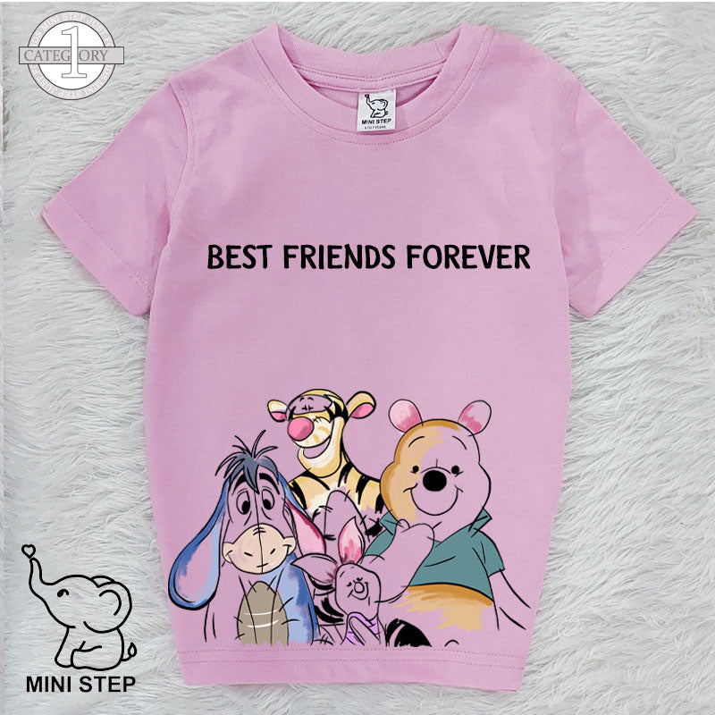 Pooh printed kids’ T-shirts