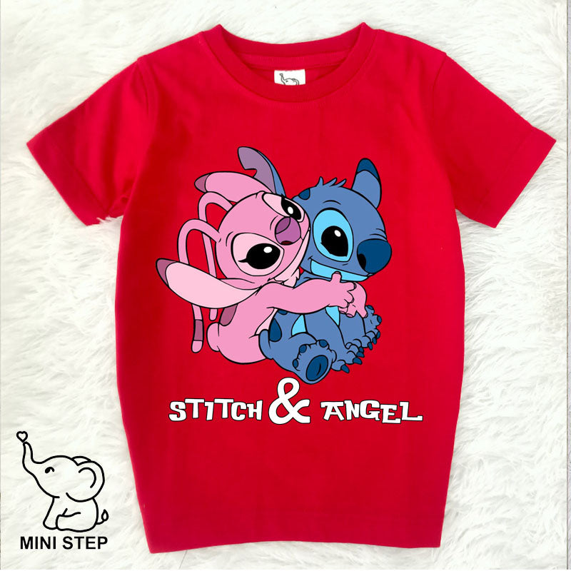 Stitch printed kids’ T-shirts