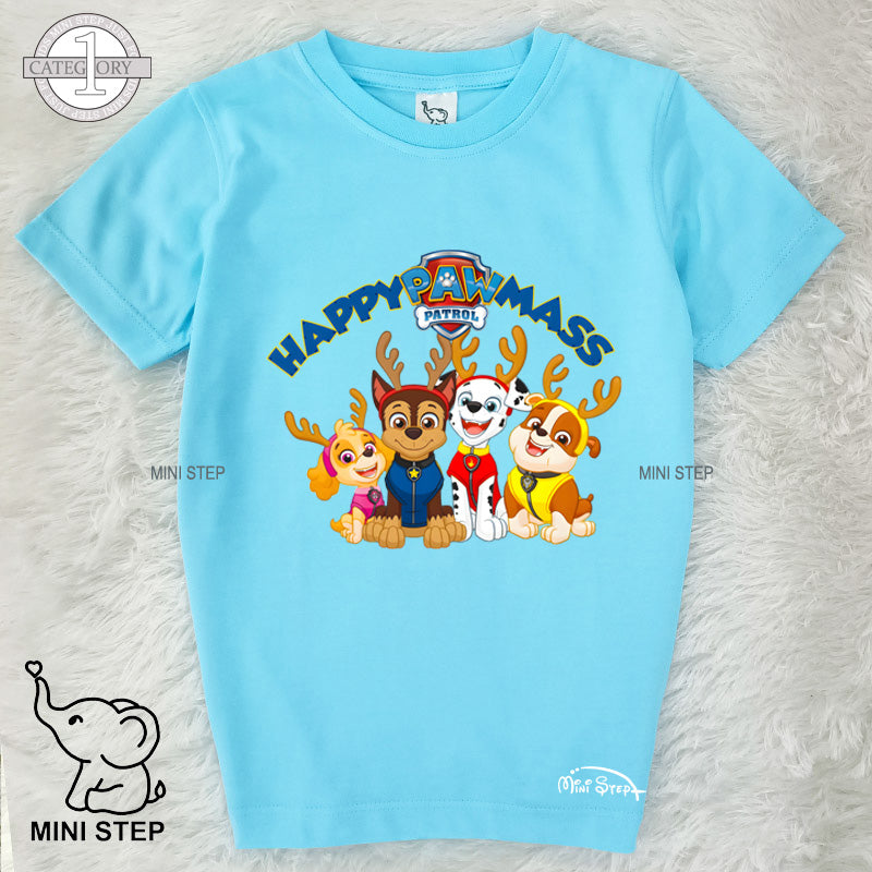 PAW PETROL CHRISTMAS Printed Kids’ T-Shirts