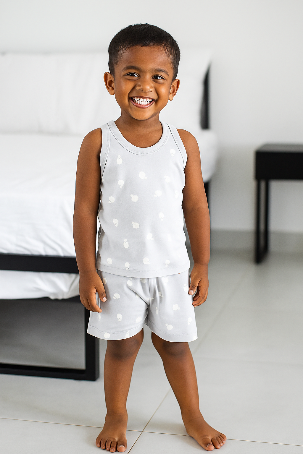 Skinny & Shorts Set - SILVER
