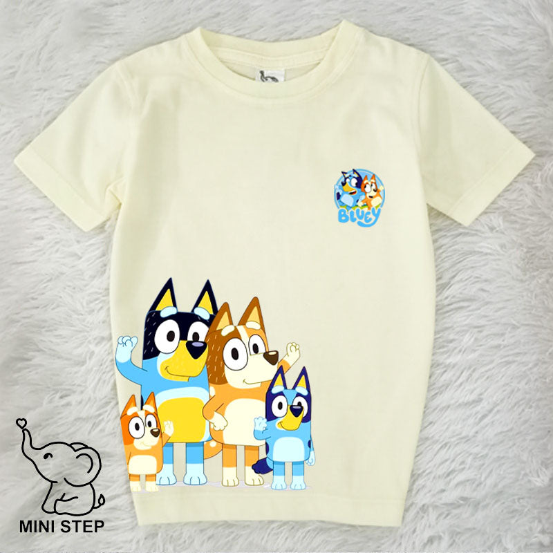 Bluey family printed kids’ T-shirts