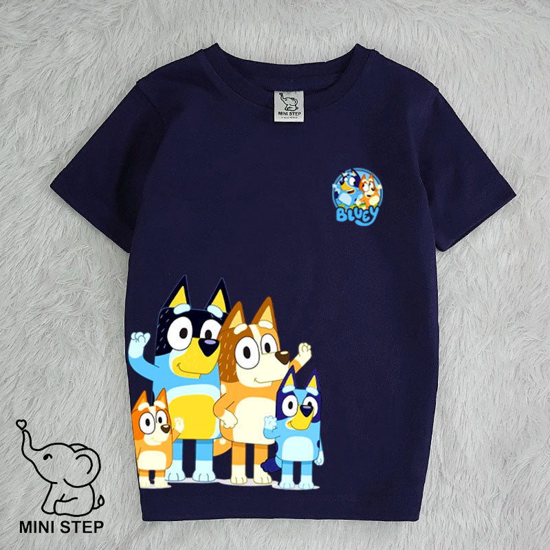 Bluey family printed kids’ T-shirts