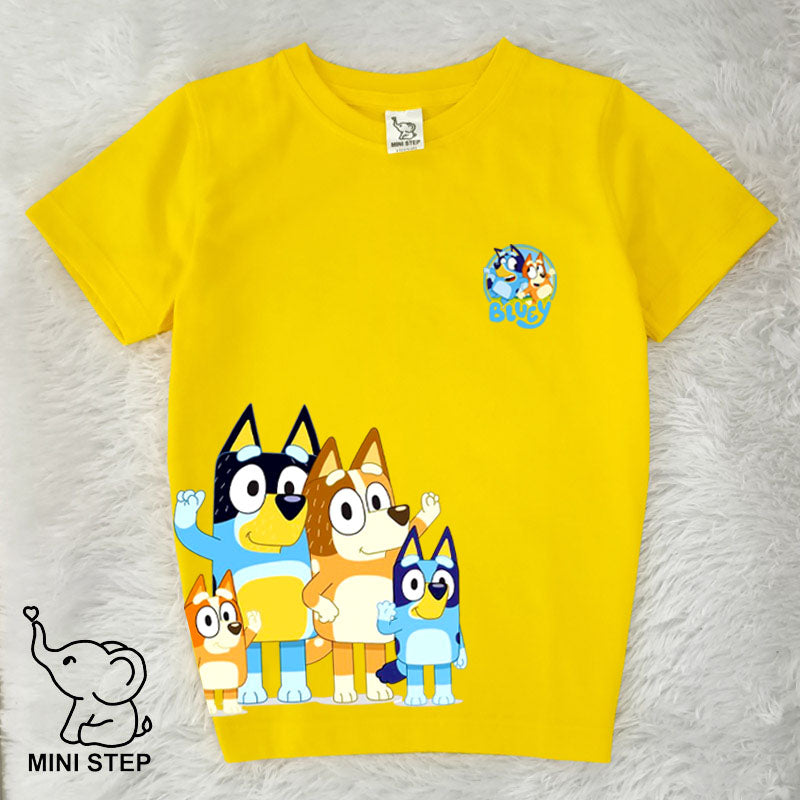 Bluey family printed kids’ T-shirts