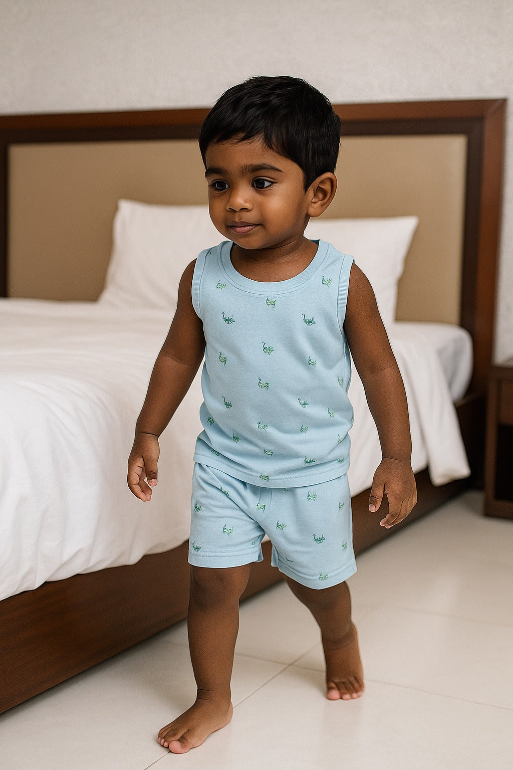 Skinny & Shorts Set – BLUE
