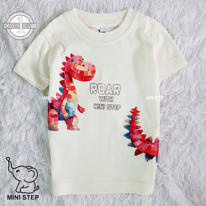 Dinosaur printed kids’ T-shirts