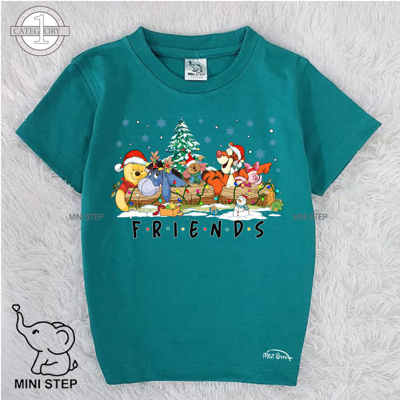 POOH CHRISTMAS Printed Kids’ T-Shirts