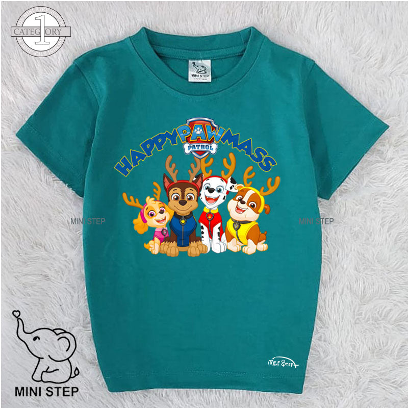 PAW PETROL CHRISTMAS Printed Kids’ T-Shirts
