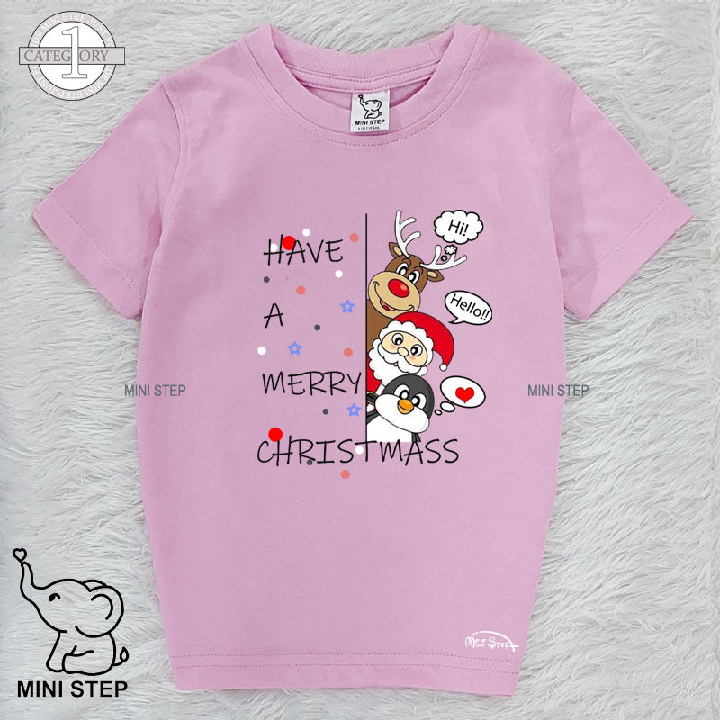 SANTA SET CHRISTMAS Printed Kids’ T-Shirts