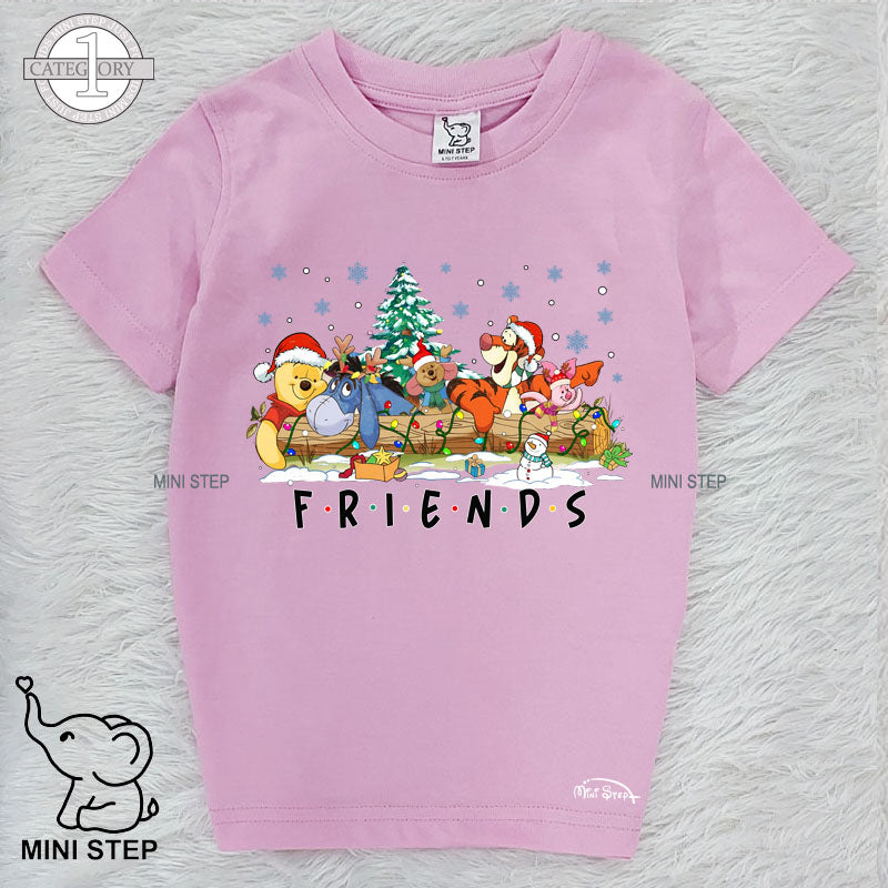 POOH CHRISTMAS Printed Kids’ T-Shirts