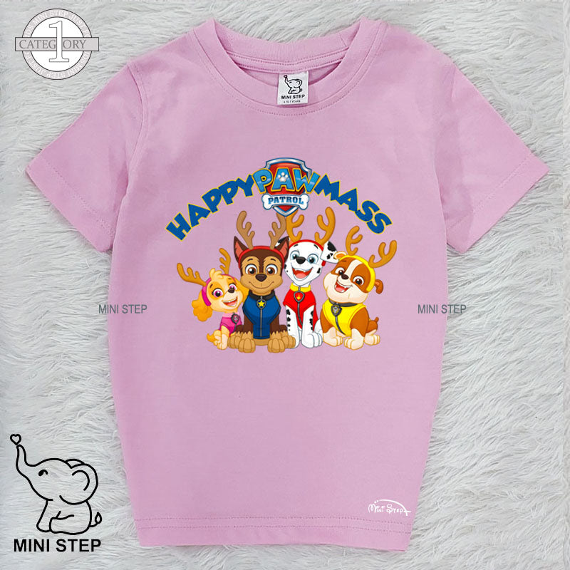 PAW PETROL CHRISTMAS Printed Kids’ T-Shirts