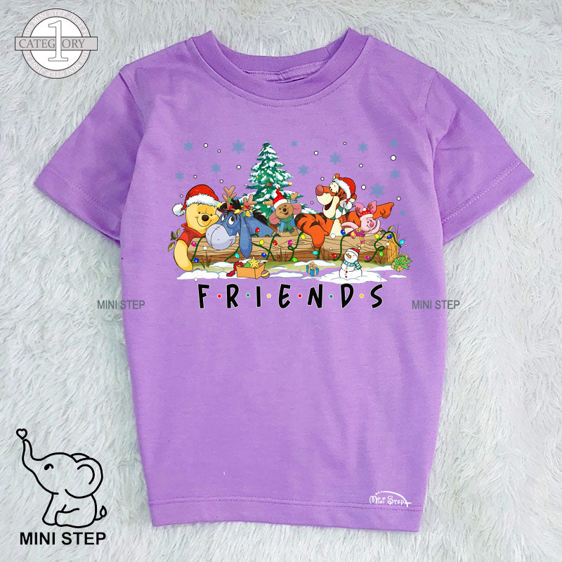 POOH CHRISTMAS Printed Kids’ T-Shirts