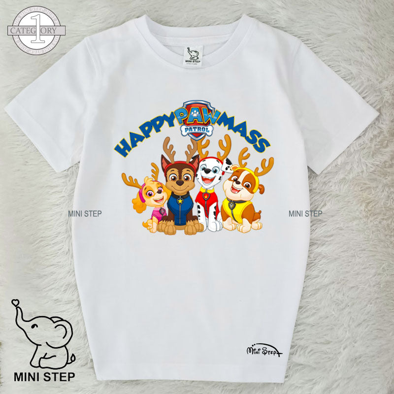 PAW PETROL CHRISTMAS Printed Kids’ T-Shirts