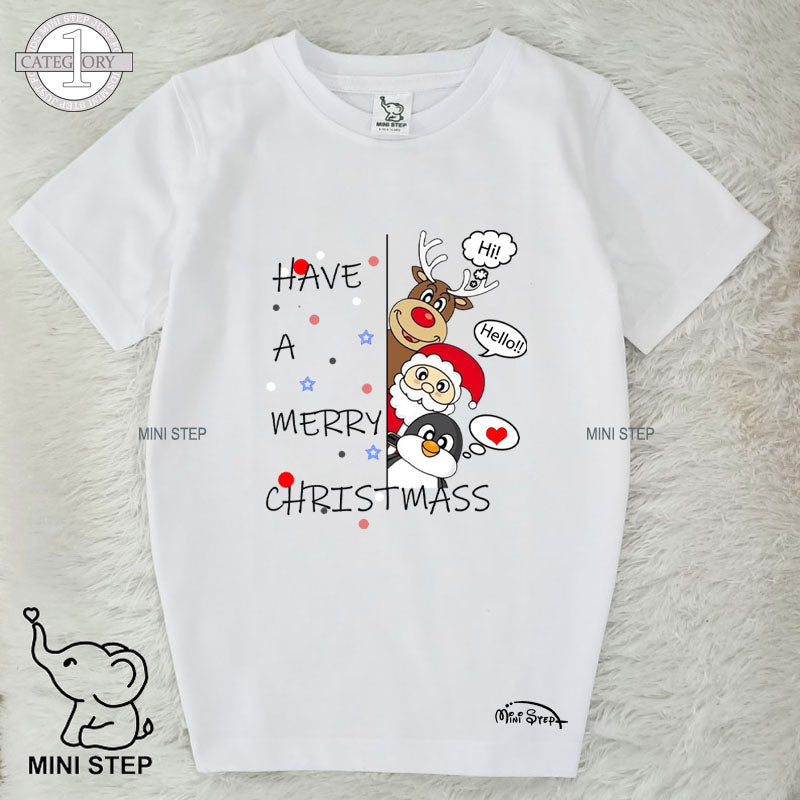 SANTA SET CHRISTMAS Printed Kids’ T-Shirts