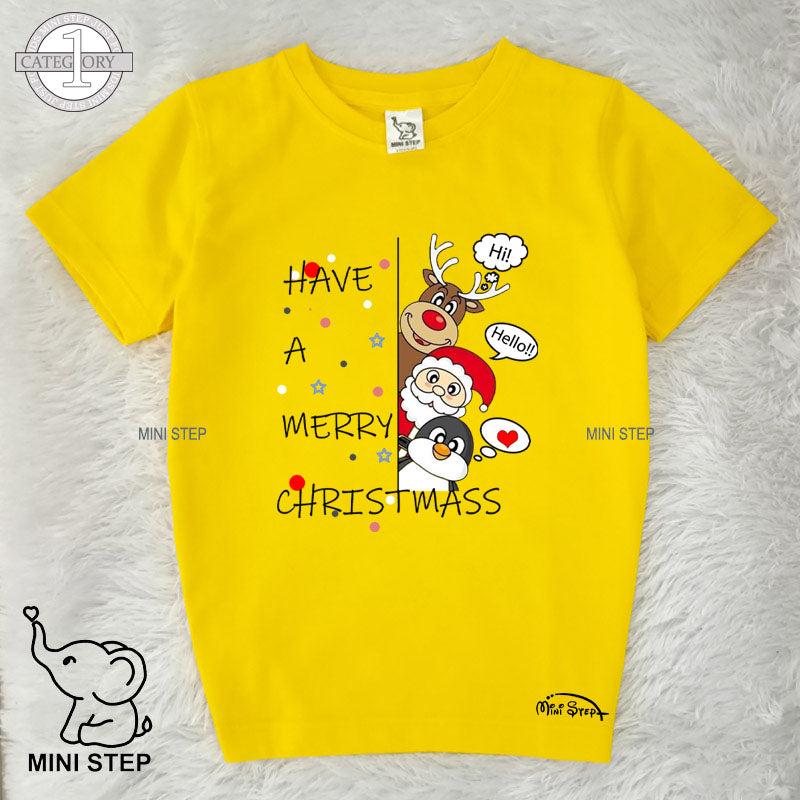 SANTA SET CHRISTMAS Printed Kids’ T-Shirts